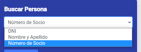 Selector del buscador de personas